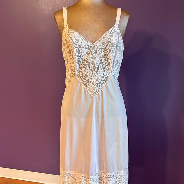 Vintage 60s Baronet Lingerie Lace Slip Dress