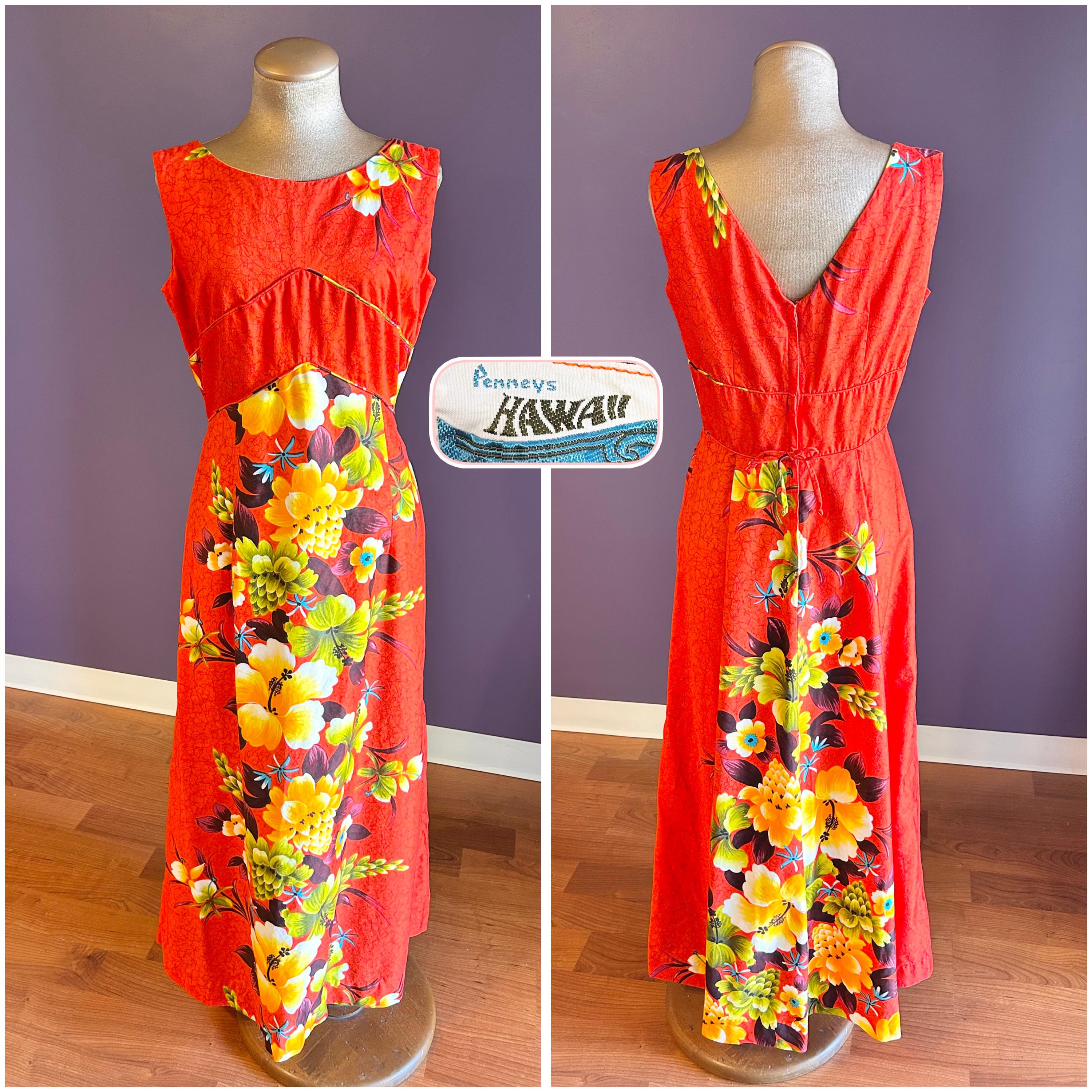 60's penneys HAWAII ハワイアンドレス Penneys Hawaii Dress - Etsy