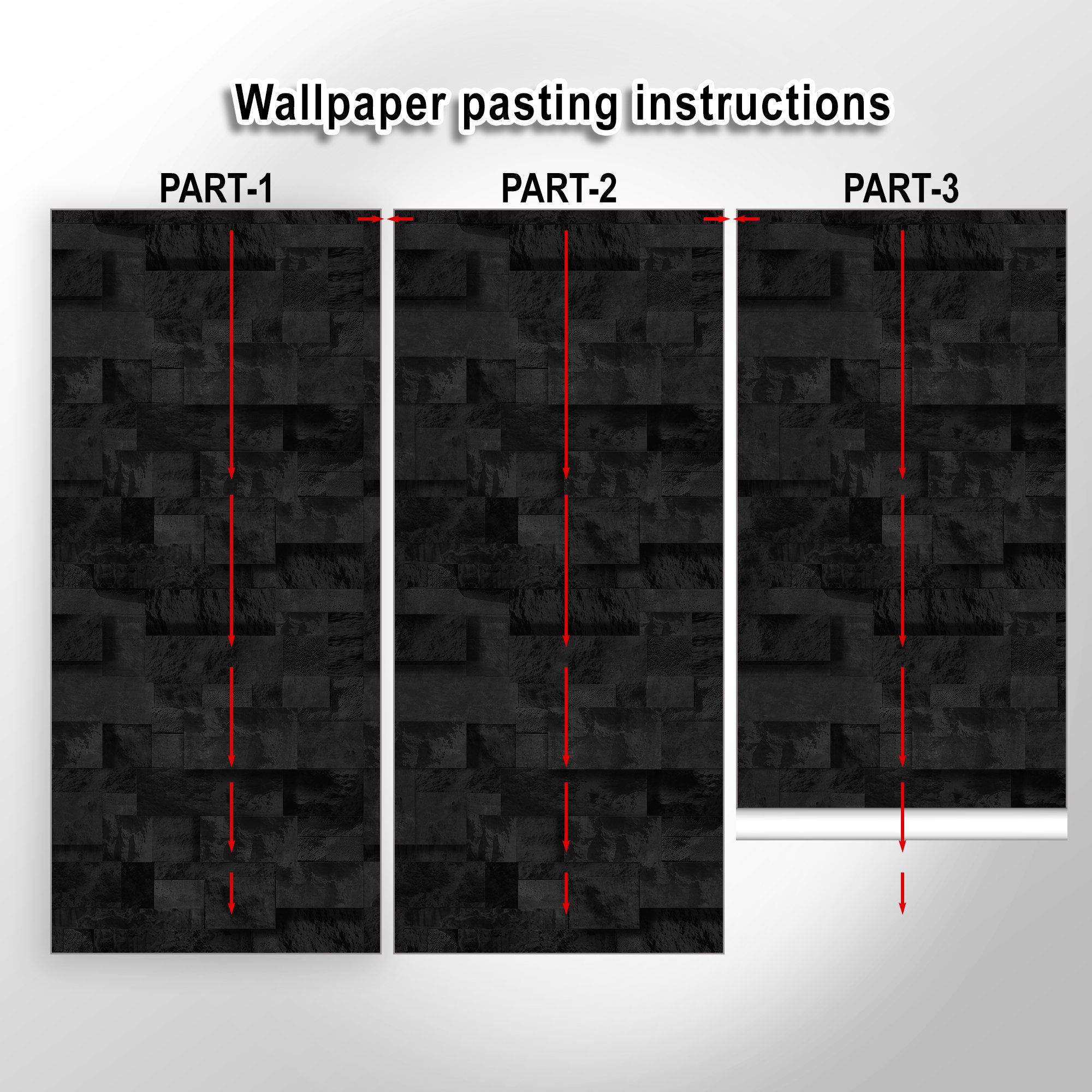 Stone Wallpaper, Black Stone Wall, Black Wallpaper, Dark Black Stone