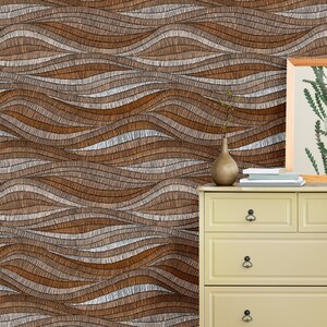 Striped Fabric Wallpaper, Easy-to-Install Wall Mural, Removable Mural, Abstract Wallpaper, Wallpaper Mural, Modern Wallpaper