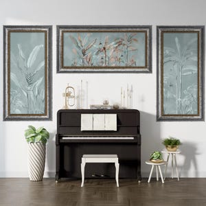 Botanical Fabric Wallpaper, Floral Peel + Stick Wallpaper, Elegant Glam Peel and Stick, Classic even flower Wallpaper for luxury room