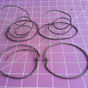 8 Rusty Broken Bed Springs Metal Rings Altered Art Supplies Steampunk Industrial Rust Dyeing Assemblage Art Collage Lot Aged Patina Lot 202