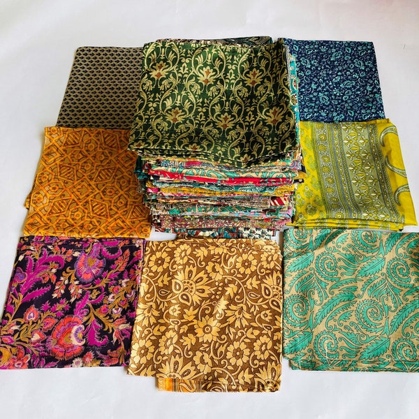 Wholesale 27x27 Scarf Lot, Silk Scarves Bundle, Floral Scarf, Indian Silk Scarves, Versatile Silk Scarf,