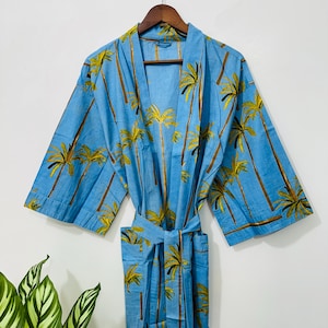 Lightweight Summer Kimono Robe, Cotton Beach Cover Up, Boho Cotton Kimono, Kimono For Women, Gift For Her,
