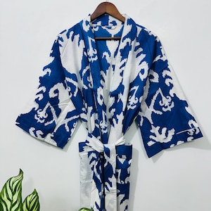 Comfortable Kimono Robe, Lightweight Cotton Loungewear, Everyday Kimono Robe, Spa Day Kimono, Gift for Her,