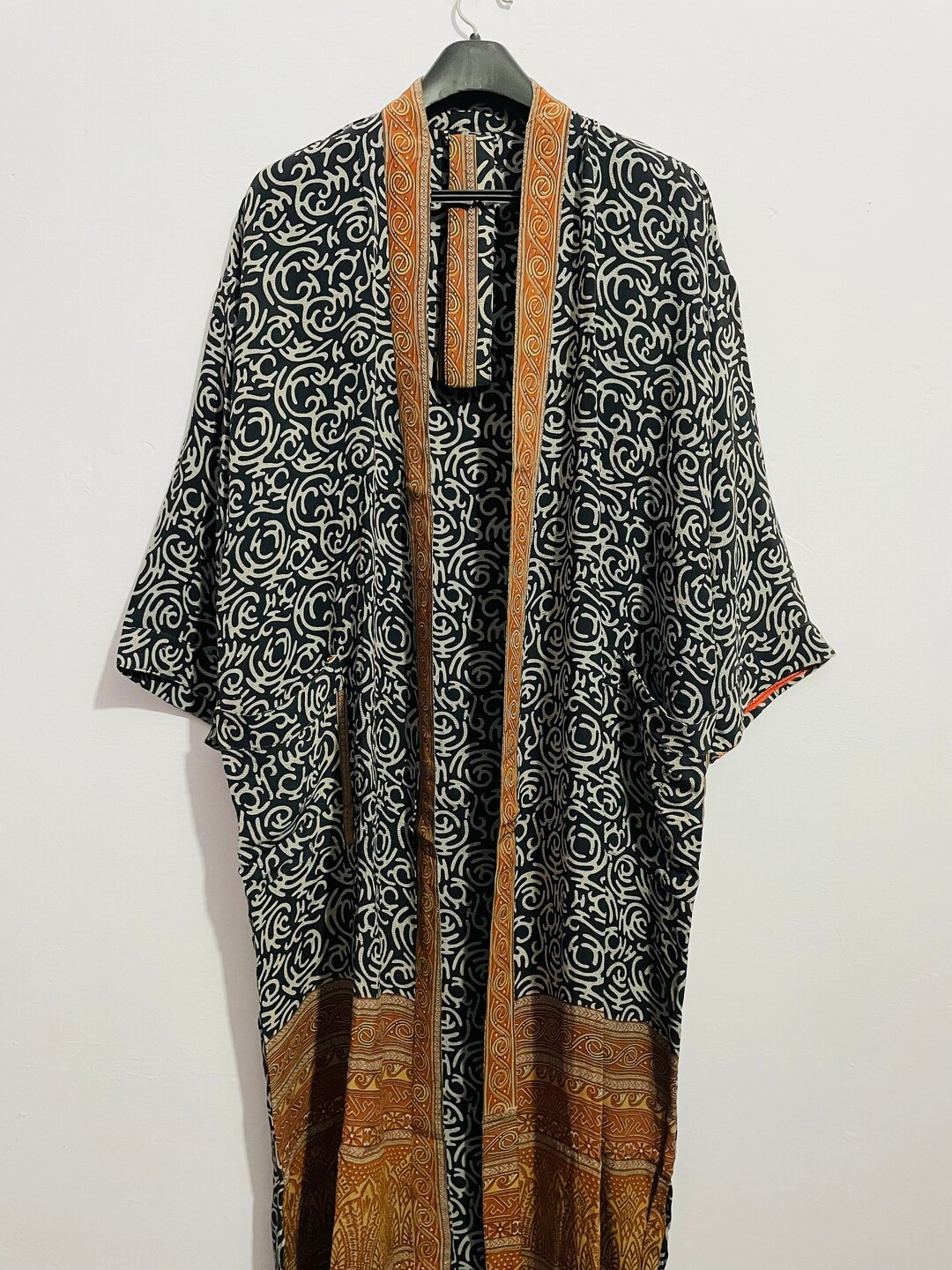 Indian Silk Kimono Women Wear Kimono Vintage Sari Kimono - Etsy