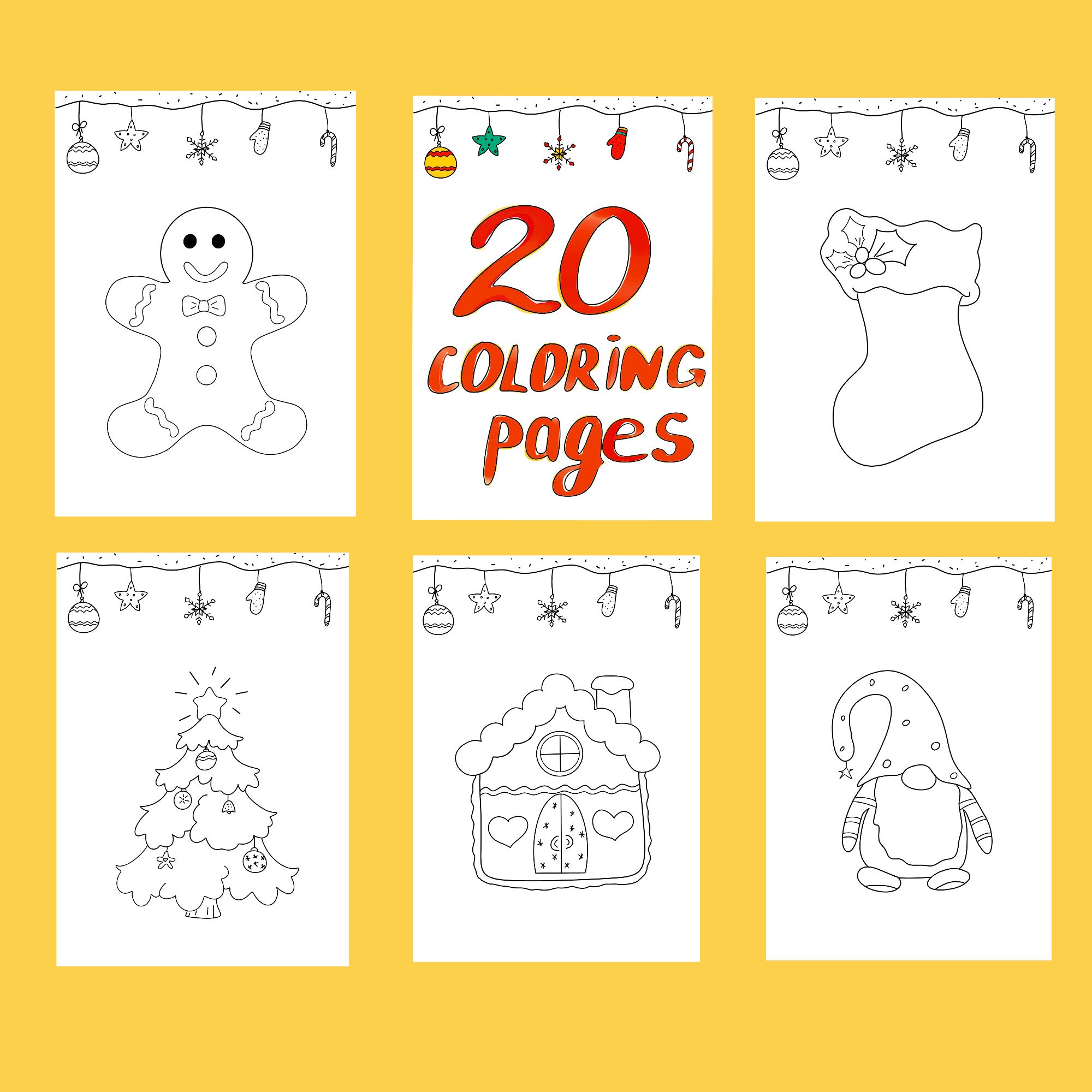Christmas Coloring Kids Coloring Pages 20 Christmas Coloring Pages ...