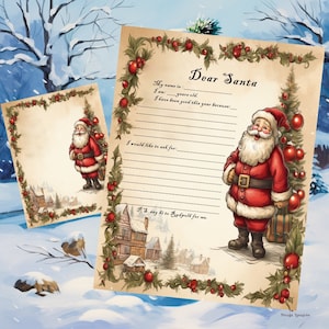 Brief an den Weihnachtsmann, Bonus Malvorlagen, Lieber Weihnachtsmann, druckbarer Brief an den Weihnachtsmann, Weihnachtswunschliste, druckbar, Weihnachtsbrief für Kinder