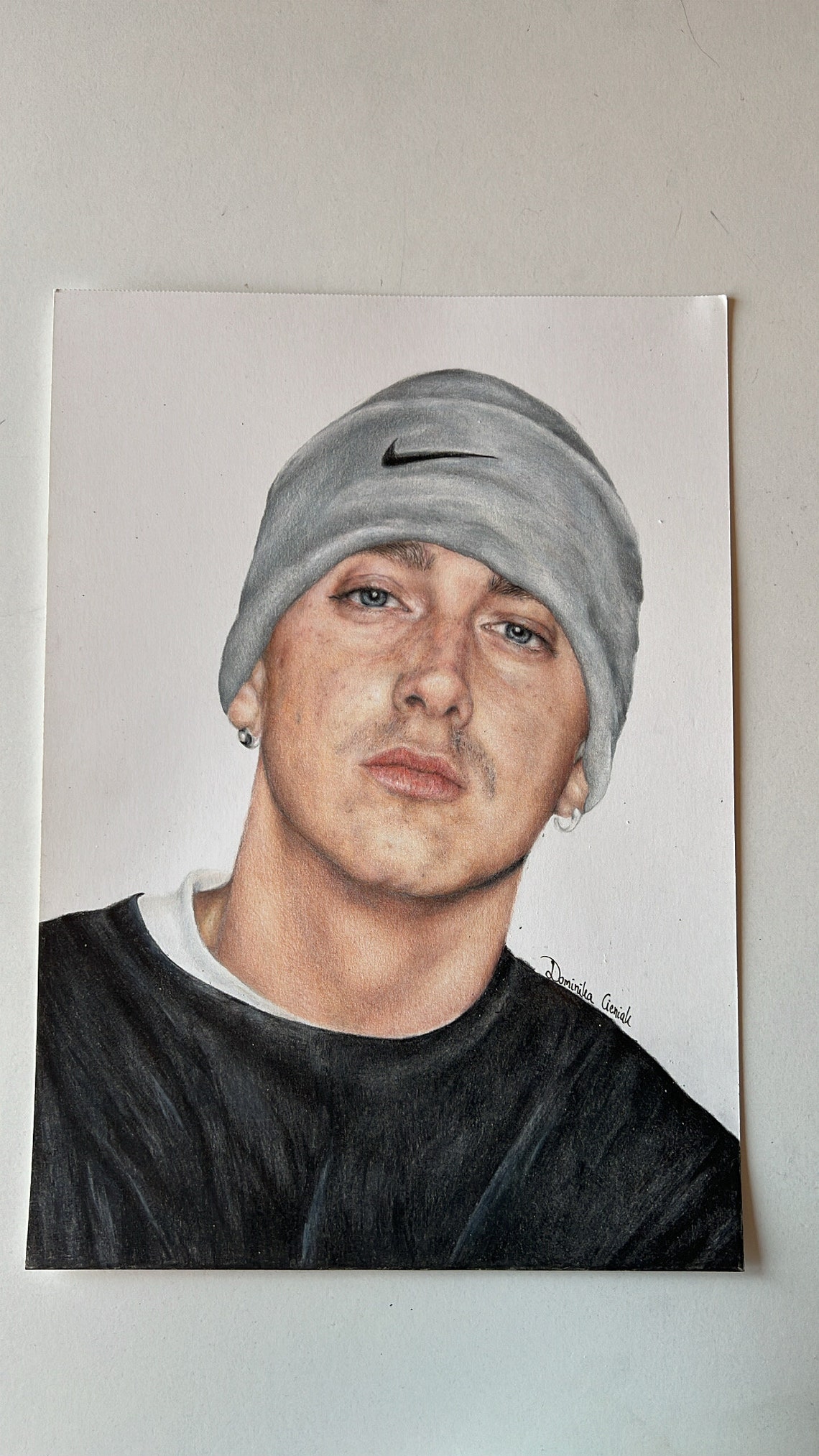 Dibujo De Retrato De Eminem - Etsy
