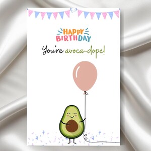 Adorable carte de voeux d'anniversaire remplie de jeux de mots | Design charmant | Téléchargement instantané