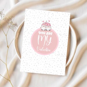 Tarjeta de amor de Cupido para San Valentín / Idea de regalo romántico / Perfecta para pareja / Descarga instantánea