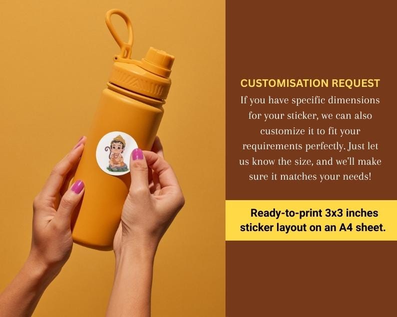 Divine Hindu Gods Sticker Set | 3 A4 Sheets Ready to Print | Digital ...