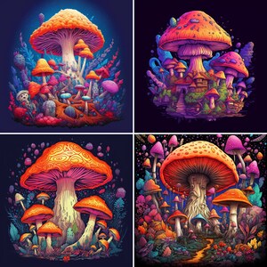 Psychedelic Mushroom Prints