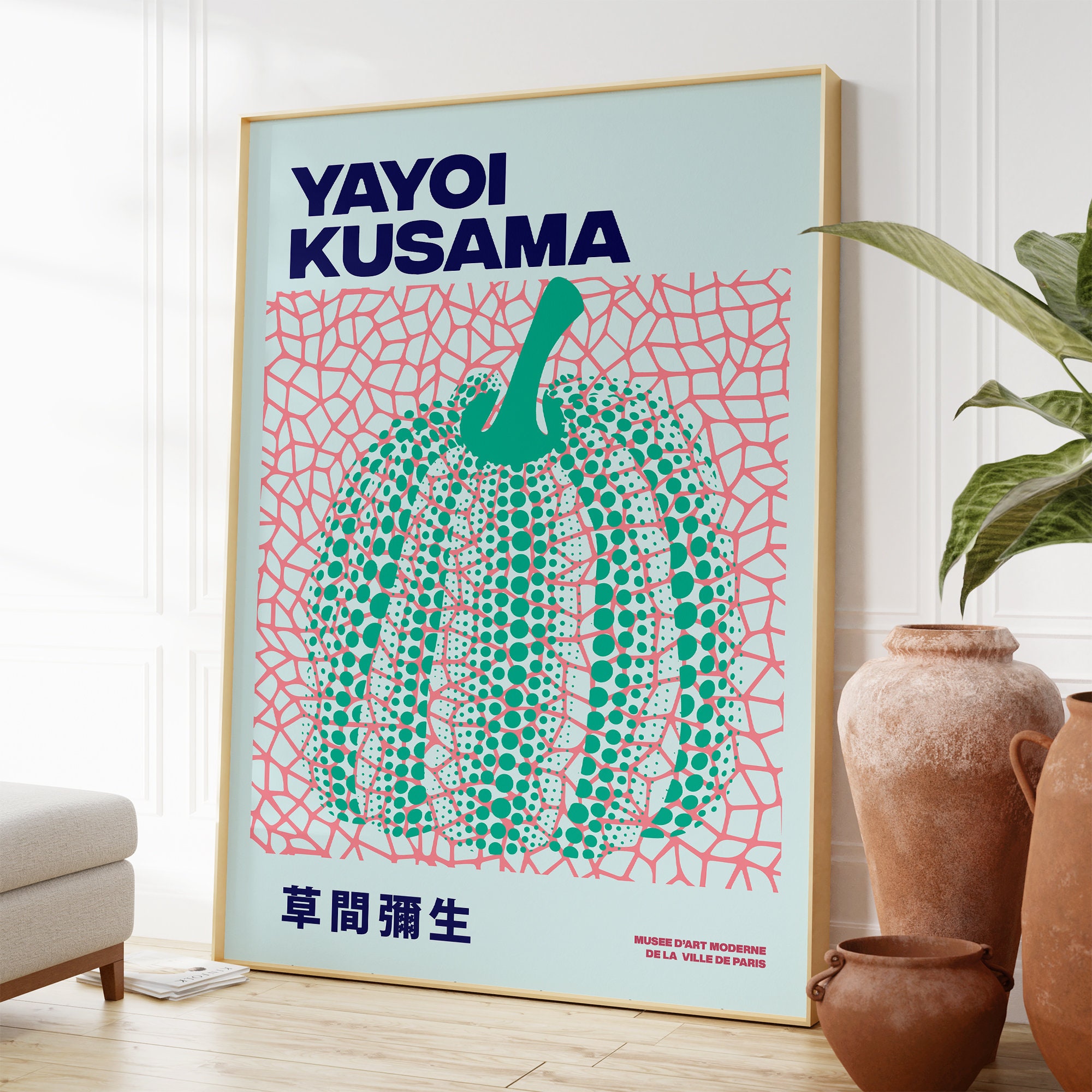 Yayoi Kusama Wall Art Set of 3 Gallery Wall Bundle Kusama Etsy