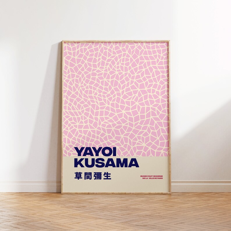 Yayoi Kusama Wall Art Set of 3 Gallery Wall Bundle Kusama Etsy