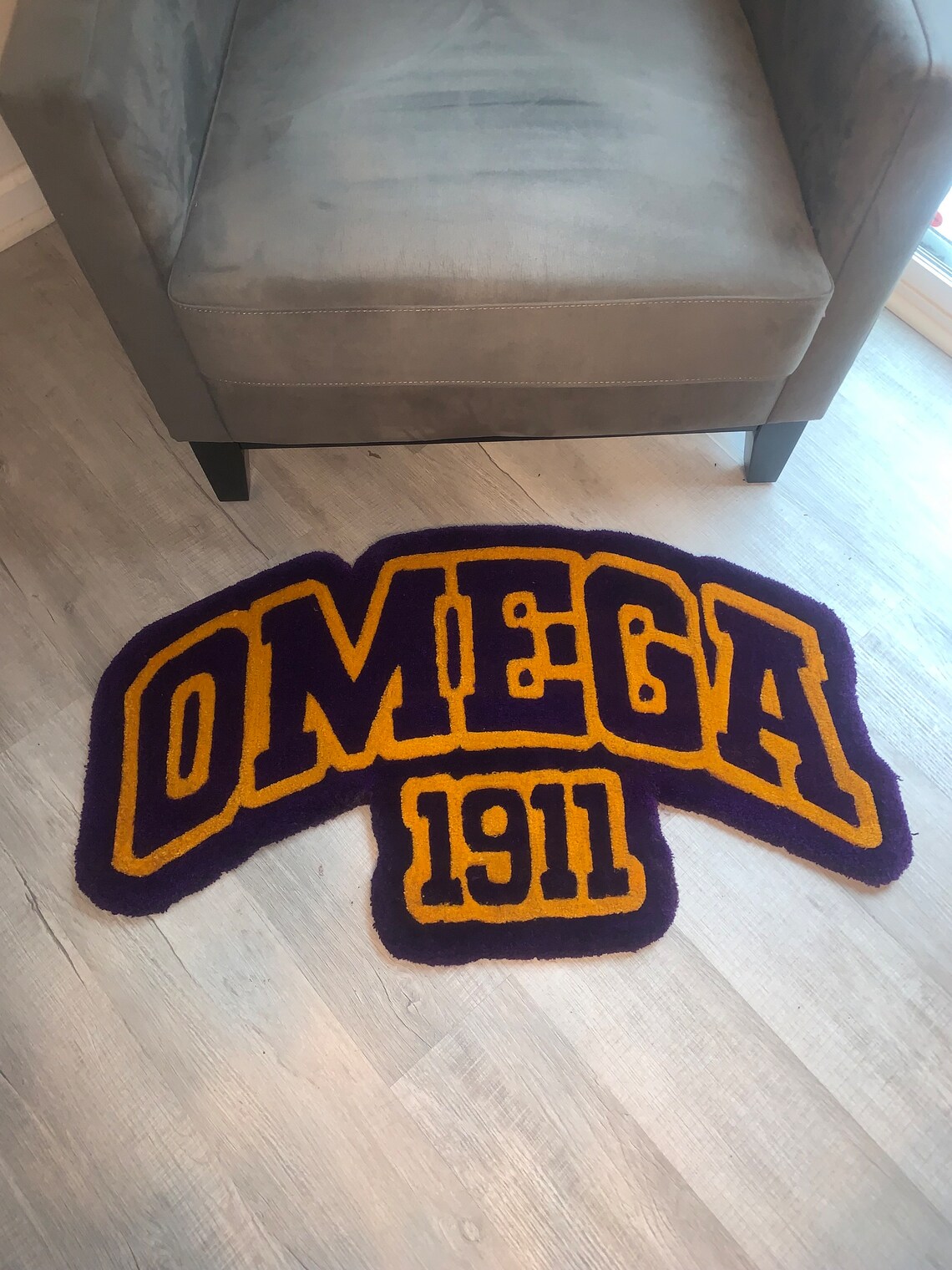 Omega Psi Phi Inspired Tufted Rug - Etsy