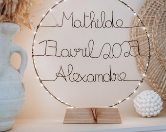 Pancarte en bois personnalisée mariage | Décoration Champêtre & Signalétique