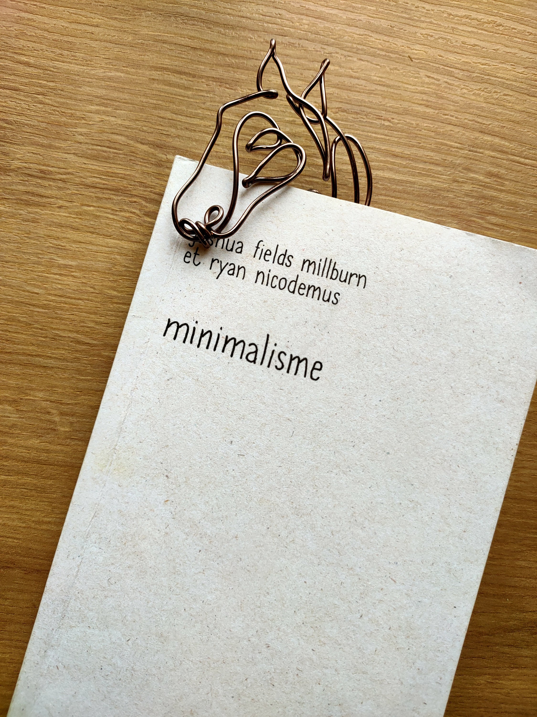 Personalized horse head bookmark in wire first name personalized gift