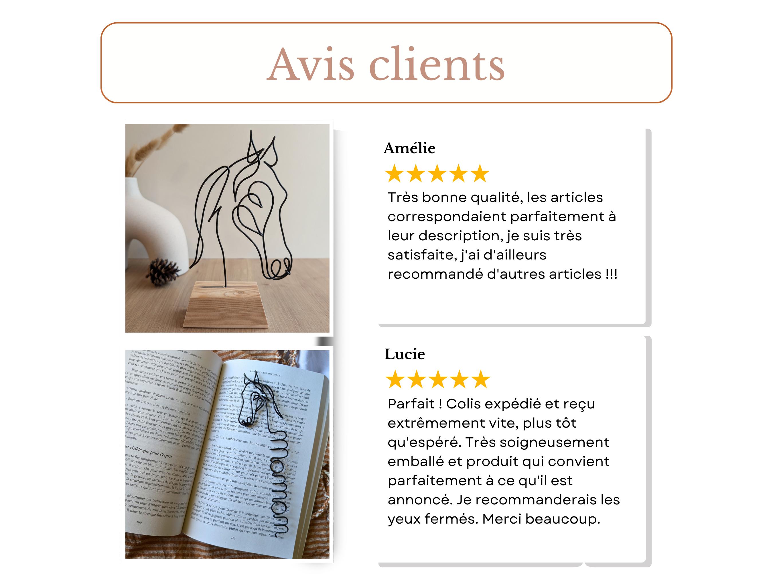 Personalized horse head bookmark in wire first name personalized gift