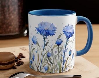 Accent &quot;Cornflowers&quot; Coffee Mug, 11oz