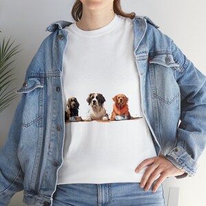 Dogs T-shirt, Dog Tee, Unisex Clothing, Nature Lover Gift, Animal Theme