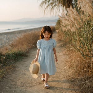 Mud Kingdom Girls Preppy Chic Short-Sleeve Dress - Casual Summer Dress, Sizes 4T To 8-9T, Breathable Fabric - View #4