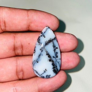 40X23X6 MM Milky Dendrite opal agate stone Dendrite opal cabochon 100% Natural dendrite opal stone handmade item father day gifts GT114