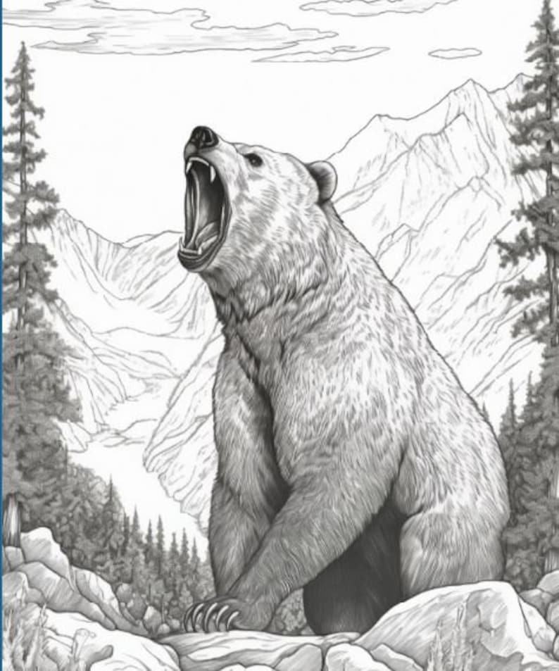 North American Wildlife Coloring Pages (Download Now) - Etsy