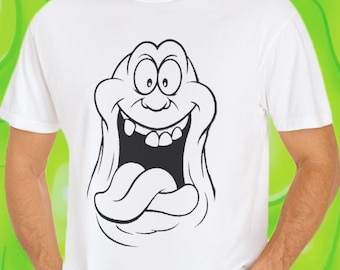 Slimer Ghost Retro Style Unisex Garment-Dyed T-shirt