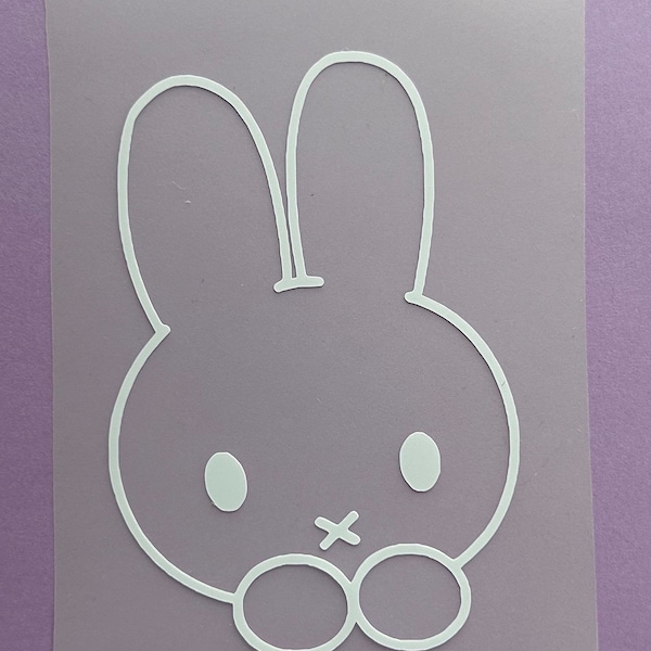 Free Shipping Cute Miffy Decal Girl Fun Cute Decal Car Window Mirror Laptop Tumbler Decal  Vinyl Sticker