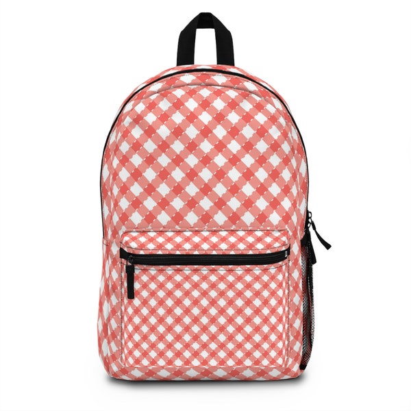Adventure-Ready Gingham Backpack: Waterproof & Lightweight Travel Essential, Functional Casual Backpack, Lightweight Waterproof Travel Bag