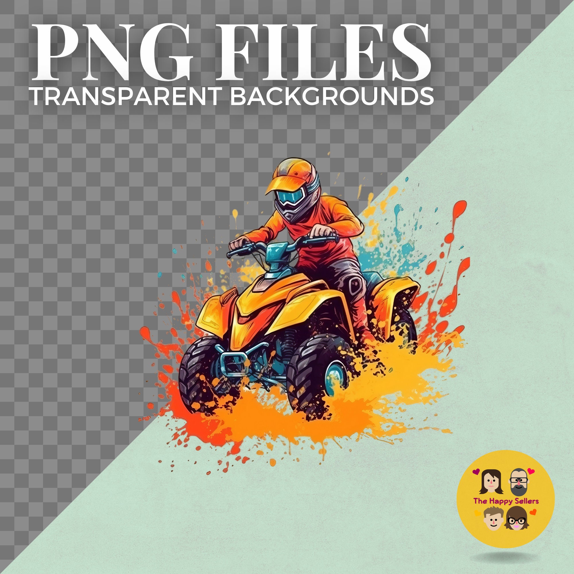 Transparent Atv Rider 28 Atvs Clipart Pack INSTANT DOWNLOAD 28 Atvs Illustrations, PNG ...