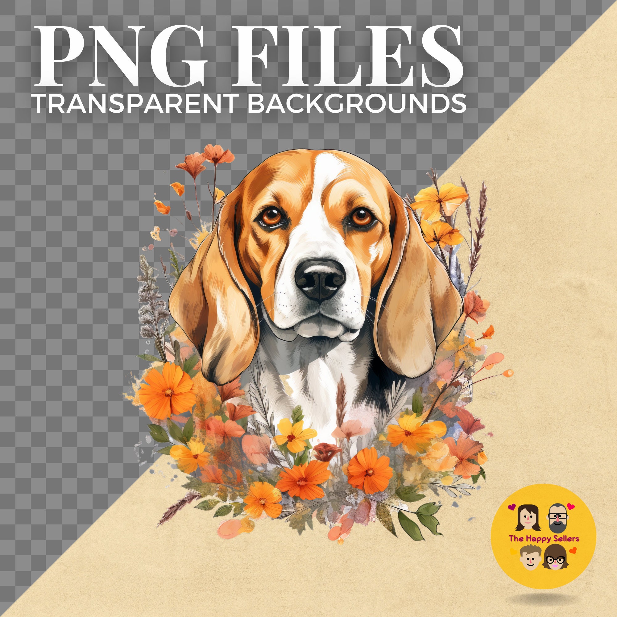 10 Beagles Clipart Pack INSTANT DOWNLOAD 10 Adorable Beagle ...