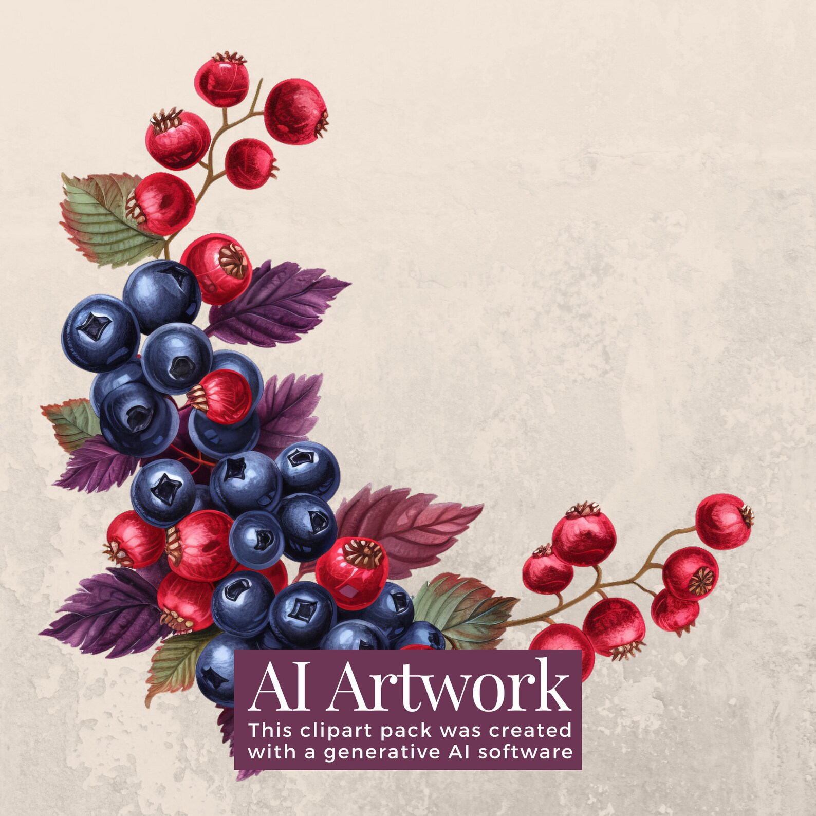 30 Berries Corner Design Clipart Pack INSTANT DOWNLOAD 30 Delightful ...