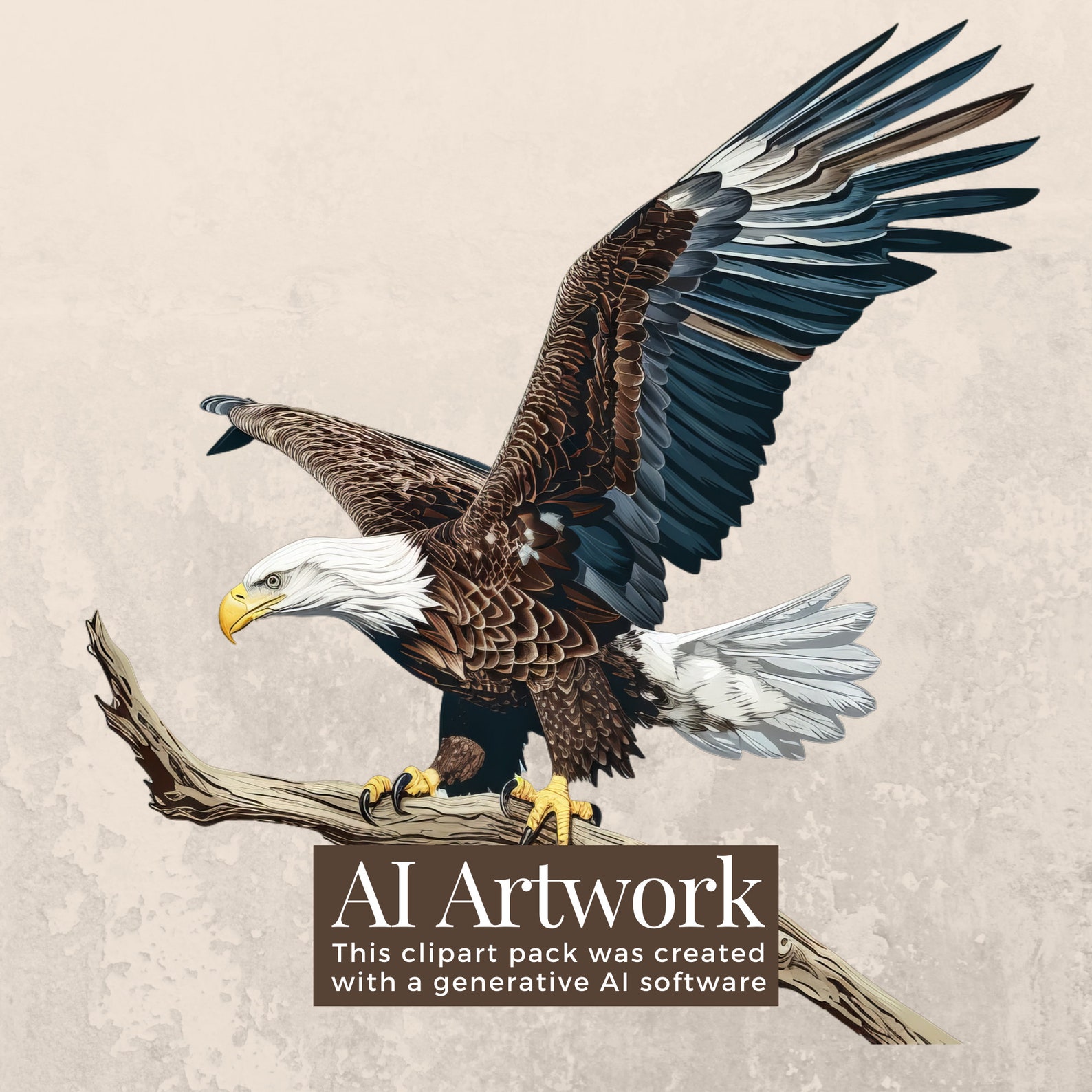 40 Bald Eagles Clipart Pack INSTANT DOWNLOAD Majestic Eagle ...