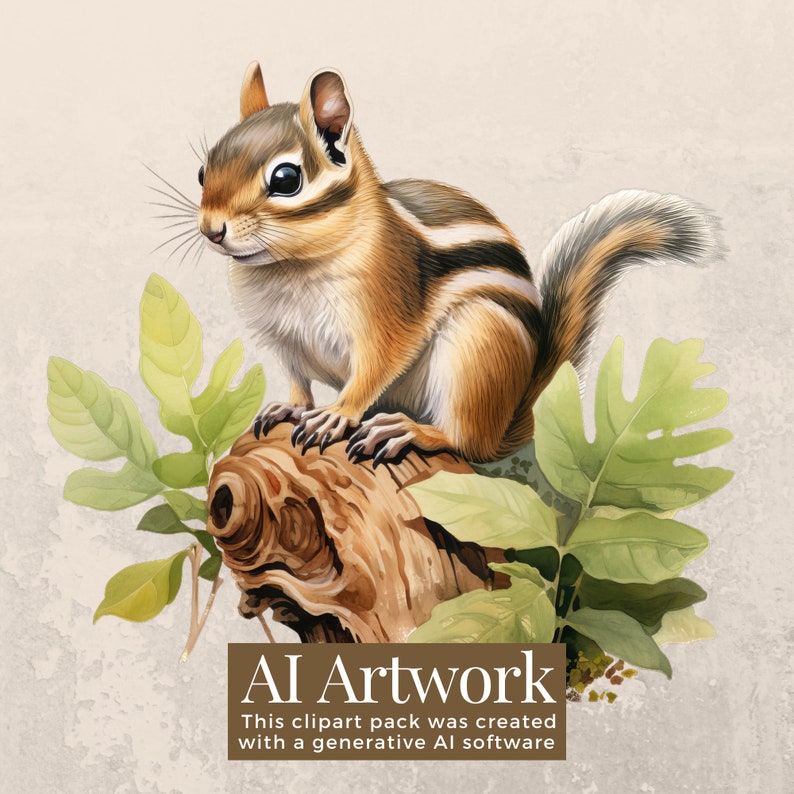 20 Chipmunk Clipart Pack INSTANT DOWNLOAD 20 Adorable Chipmunk ...