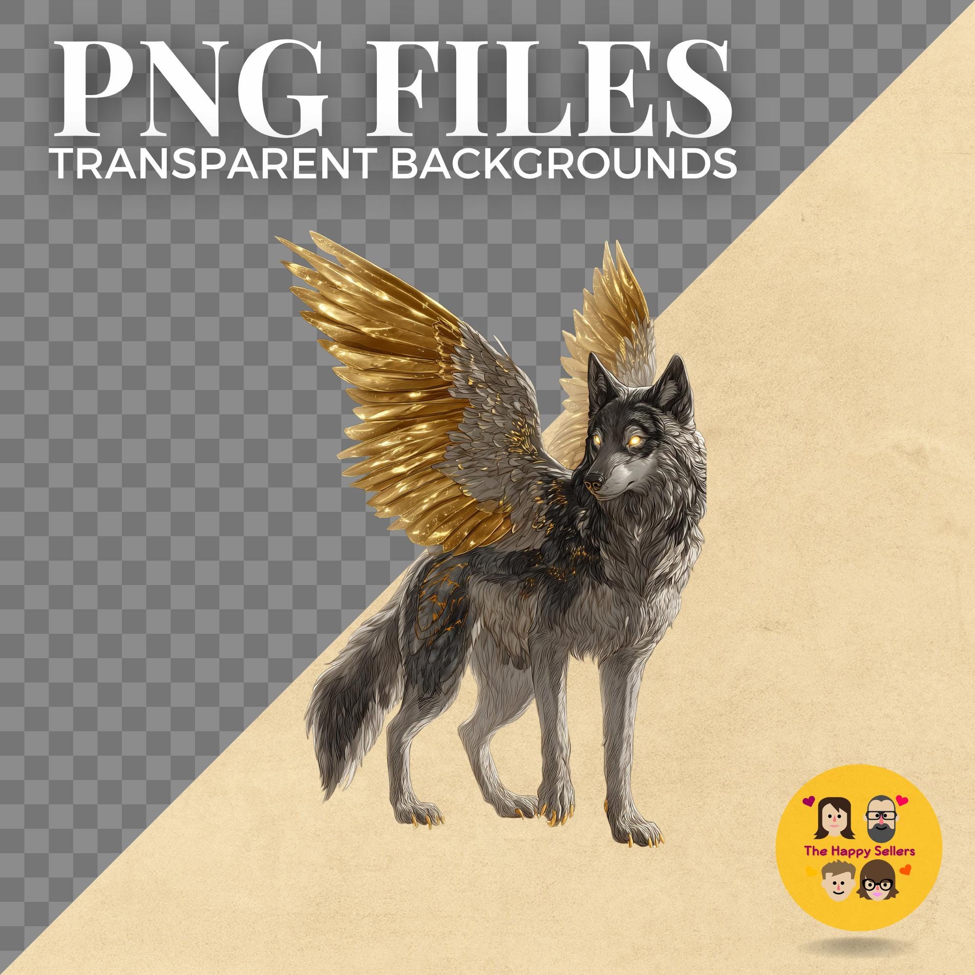 30 Fantasy Mythical Wolves Clipart Pack INSTANT DOWNLOAD 30 Mystical ...