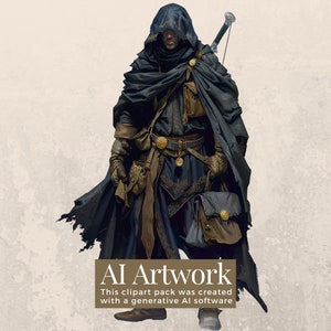 160 Fantasy Thieves and Rogues Clipart Bundle - Instant Download, PNG ...
