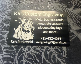 Biglietti da visita in alluminio spesso 0,45 metallo