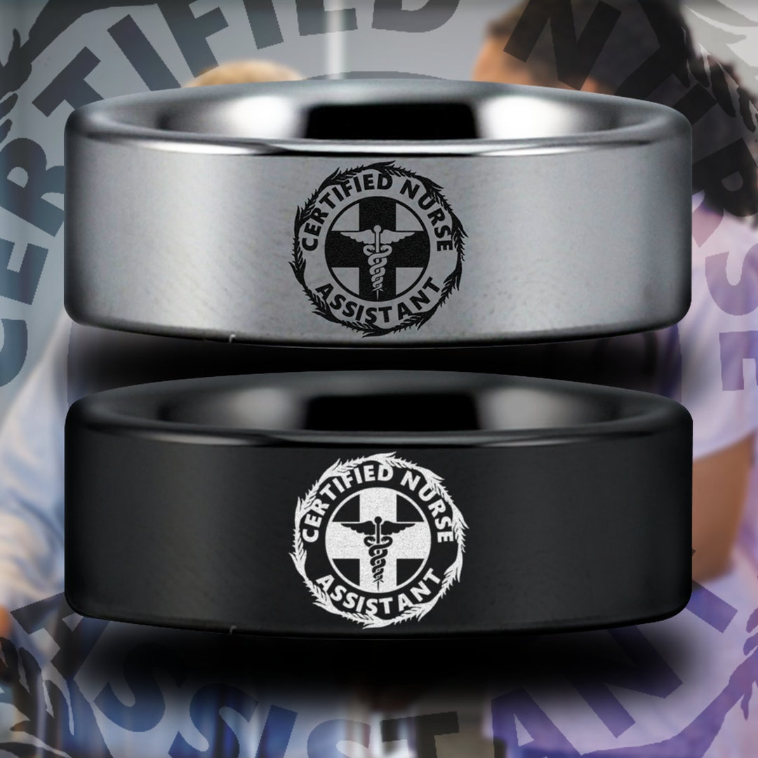 CNA Certified Nurse Assistant Custom Personalize Laser Engrave Tungsten ...