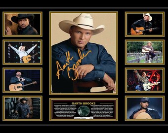 garth brooks no fences a4 signed limited edition print framed 301600