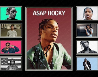 301361 ASAP ROCKY A4 Signed Limited Edition Pre Printed Memorabilia Photo Reproduction Print