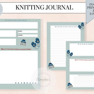 Knitting Project Planner, Knitting Journal