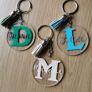 Round keychain personalized