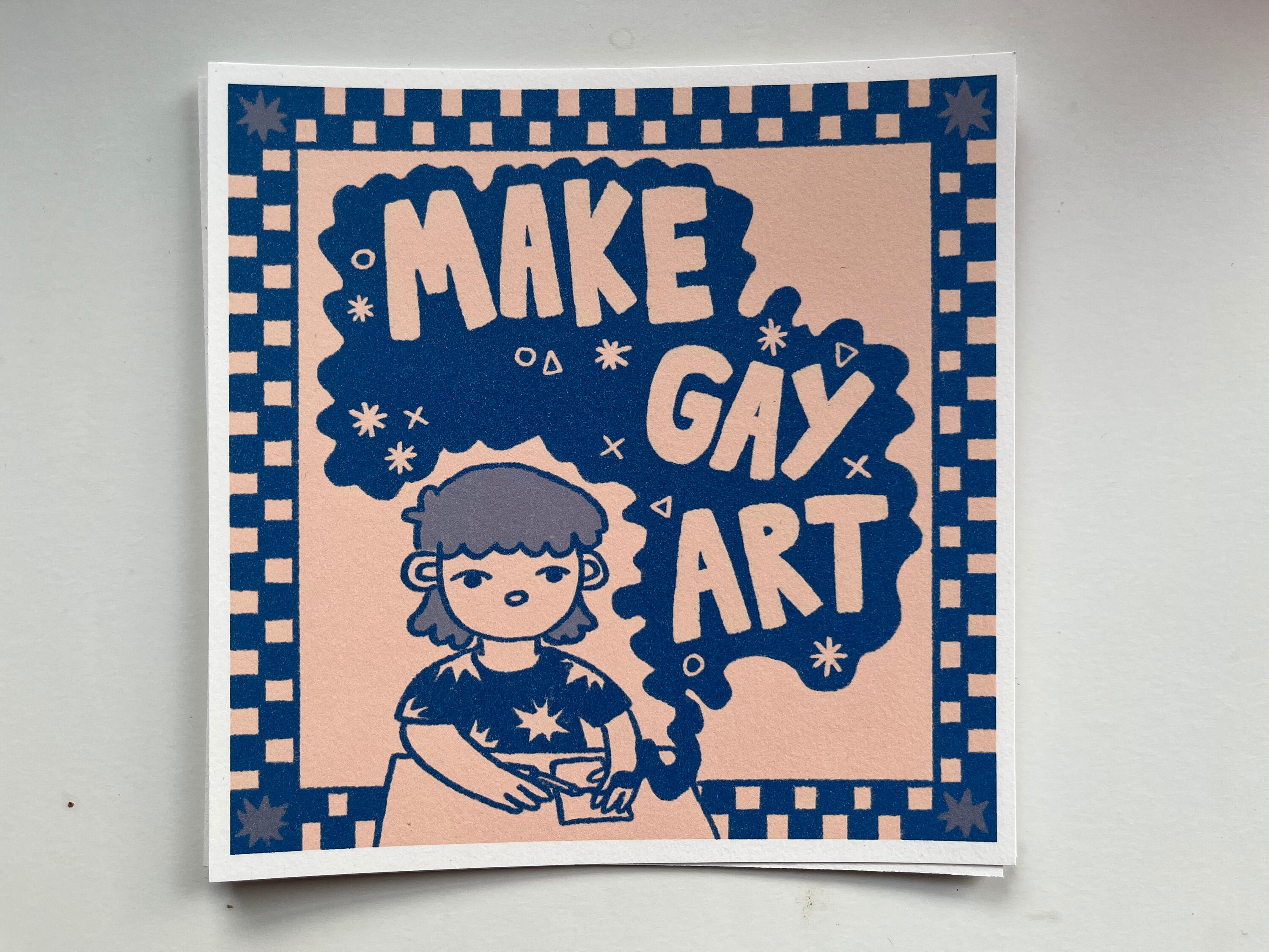 Make Gay Art Illustrated LGBTQ Art Print - Etsy UK
