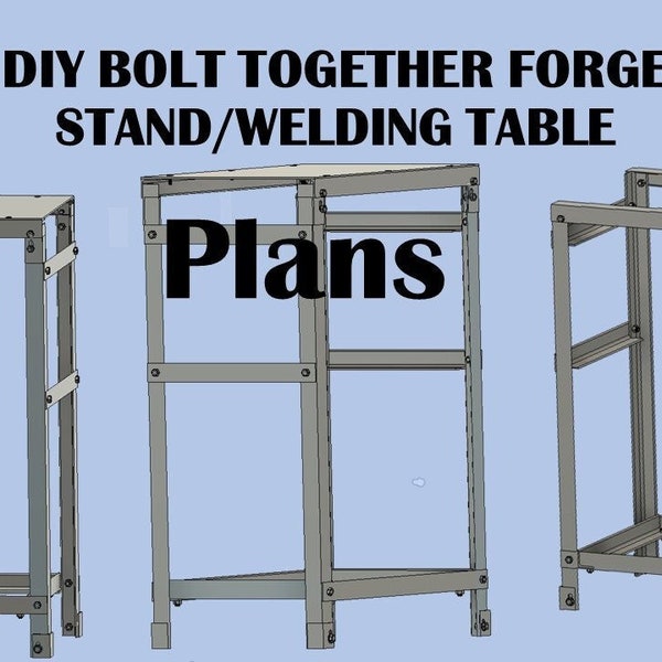 Forge Stand build plans for gas forge Beginner friendly (No welder needed) Instant Download
