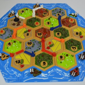 3D Printed Catan Gameboard