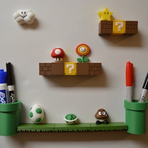 Mario Themed Fridge Magnets