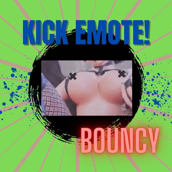 Kick Streaming Emote: Bouncy Boobs Animated Chat Emoticon 