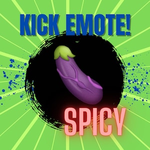 Animated Veiny Eggplant perfect for Kick streamers chat
